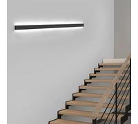 QYYZTQY Light Indoor Lamp Long Strip Minimalist Decorative Wall Aluminium Acrylic for Living Room Bedroom Hallway (White-White Light,150cm)