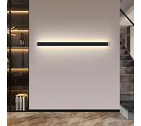 QYYZTQY Light Indoor Lamp Long Strip Minimalist Decorative Wall Aluminium Acrylic for Living Room Bedroom Hallway (White-White Light,150cm)