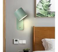QYYZTQY Light Indoor Lamp with Switches Rotation Wall Nordic Decorative for Living Room Bedrooms Hallway (No) (Green)