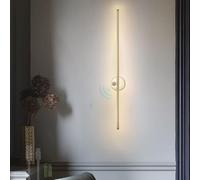 QYYZTQY Light Indoor with Motion Sensor Lamp USB Rechargeable Battery Operated Wall Long Strip Aluminium for Living Room Bedroom Corridor (Black,80cm)