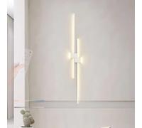 QYYZTQY Light Indoor with Remote Control Lamp Dimming 2700K-6500K Linear Wall Long Strip for Bedroom Living Room Corridor (Black,100cm)