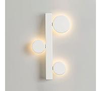 QYYZTQY Light LED Round Adjustable Lamp, Nordic Minimalist Bedside Lamps Indoor Decor Lighting Fixtures for Living Room Bedroom Hallway Wall Wash Lights (Color : White-3000k)