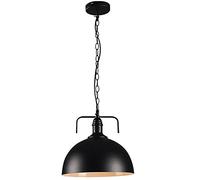 QYYZTQY Light, Retro Chandelier Wrought Iron Pot Cover Hanging Minimalist Country Restaurant Cafe Living Room European Style Pendant Holder for Kitchens(Black) Wall Lamp