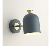 QYYZTQY Light Swing Arm Nordic Wall Lamp, E27 Reading Lamps Headboard Lighting Fixtures for Living Room Bedroom Bedside Study Porch Corridor (Color : Blue)