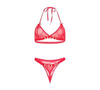 QYYZTQY Lingerie Set for Women Mesh Bra and Thong Set with Gold Rhinestone Daddy Kiss Me Naughty Outfit Babydoll Sleepwear