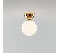 QYYZTQY Loft Entrance Porch Ceiling Lamp Minimalist Aisle Balcony Stairs Glass Ceiling Lamps, Chandelier (Color : Gold, Size : Cold White)
