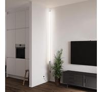QYYZTQY Long Lamp with Aluminium Acrylic Indoor Corner Wall Minimalist Rectangular Decorative for Living Bedroom Gaming Room (200cm,White Light)