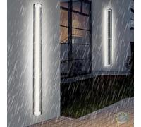 QYYZTQY Long Outdoor Solar Rechargeable IP65 Waterproof Wall Lamp with Remote Control Acrylic Decoration for Garden Garage Porch Balcony (20cm,Warm Light)