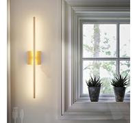 QYYZTQY Long Sconces Touch Rotatable USB Rechargeable Wall Light with Remote Control Dimmable for Living Room Bedroom Hallway (1 Pack,Black)