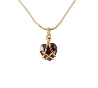 QYYZTQY Lucky Heart Necklace For Women, Sweet Necklace Castle Heart Pendant Lucky Necklace, Love Heart Pendant Necklace, Heart Necklace, 4 Heart Necklace