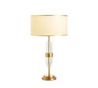 QYYZTQY Luxury Glass Handmade Fabric Desk Light Postmodern Warm Bedside Desk Lamp For Tea House Study Room TV Wall Table Lamp Shopping Mall Showroom Showcase Window Cashier Decoration Lighting