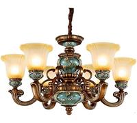 QYYZTQY Luxury V-intage Noble Bedroom Pendant Classical Suspension Hanging Light Retro Living Room Restaurant Hanglamp, Chandelier