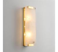QYYZTQY Marble Shade Mounted Lamp Gold Geometric LED Light for Living Room Bedroom Hallway Bathroom Study Wall