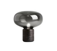QYYZTQY Marble Table Lamp Nordic Glass Night Stand Light Mushroom Lamp, Alabaster Desktop Nightstand Lamp Accent Lighting Fixture E27 Desk Lights for Home Office Decor