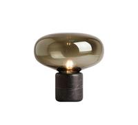 QYYZTQY Marble Table Lamp Nordic Glass Night Stand Light Mushroom Lamp, Alabaster Desktop Nightstand Lamp Accent Lighting Fixture E27 Desk Lights for Home Office Decor
