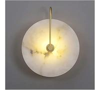 QYYZTQY Marble Wall, Creative Wall Lamp, Elegant Indoor Wall Light, Stone Lamp Shade and Metal Base, Wall Lantern for Bedroom Kitchen Living Room Dining Room Hallway (Color : Gold, Size : 25cm