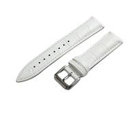 QYYZTQY Matte Leather Watch Strap, 20mm-21mm Green and Dark-Brown - Soft Wrist Band for Watches