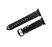 QYYZTQY Matte Leather Watch Strap, 20mm-21mm Green and Dark-Brown - Soft Wrist Band for Watches