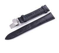 QYYZTQY Matte Leather Watch Strap, 20mm-21mm Green and Dark-Brown - Soft Wrist Band for Watches
