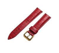 QYYZTQY Matte Leather Watch Strap, 20mm-21mm Green and Dark-Brown - Soft Wrist Band for Watches