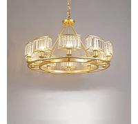 QYYZTQY Minimalist Light Bedroom Ceiling Lamp Living Personality Room Crystal Plus Iron Chandelier