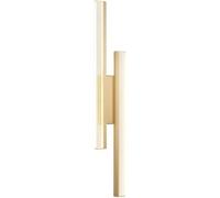 QYYZTQY Minimalist Linear LED Mounted Lamp Vertical Horizontal Bathroom Lighting for Living Room Bedroom Hallway Sofa Background Wall Light(Gold)