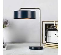 QYYZTQY Minimalist Retro Creative Bedside Lamp Metal Decorative Table Lamp E14 Light Button Table Lamp Living Room Bedroom Study Office Elegant Soft Eye Protection