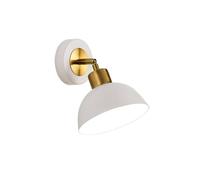 QYYZTQY Minimalist Small Adjustable Metal Light Nordic for Bedside Children's Hallway Staircase Living Room Wall Mounted Lamp with E26/ Base(White)
