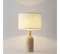 QYYZTQY Minimalist Table Lamps Large Natural Stone Marble Table Lamp Mid Century Table Lamp Vintage Industrial Bedside Lamp Antique Nightstand Lamp for Living Room Bedroom Home Office