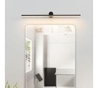 QYYZTQY Mirror Front Light Indoor Waterproof Lamp Bathroom Decoration Long Strip Wall Aluminum for Bedroom Vanity Corridor (Black-White Light,100cm)