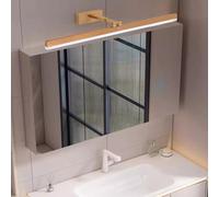 QYYZTQY Mirror Front Light Indoor Waterproof with Motion Sensor Lamp 180° Rotation Wall Long Strip Aluminium for Bathroom Hallway Vanity (Silvery-Warm Light,80cm)