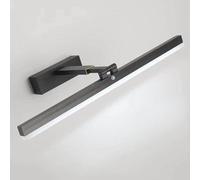 QYYZTQY Mirror Front Light Indoor Waterproof with Motion Sensor Lamp 180° Rotation Wall Long Strip Aluminium for Bathroom Hallway Vanity (Silvery-Warm Light,80cm)