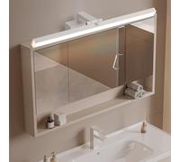 QYYZTQY Mirror Light Indoor with Motion Sensor Lamp 180° Rotation Adjustable Bathroom Waterproof Wall Aluminium for Living Room Bedroom Corridor (White-Warm Light,80cm)