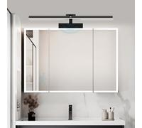 QYYZTQY Mirror Light Indoor with Motion Sensor Lamp 180° Rotation Adjustable Bathroom Waterproof Wall Aluminium for Living Room Bedroom Corridor (White-Warm Light,80cm)