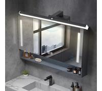 QYYZTQY Mirror Light Indoor with Motion Sensor Lamp 180° Rotation Adjustable Bathroom Waterproof Wall Aluminium for Living Room Bedroom Corridor (White-Warm Light,80cm)