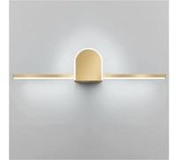 QYYZTQY Mirror Light Led Mirror Front Lights European Creative Luxury Porch Corridor Bedroom Dressing Table Makeup Lamp Gold Mirror Lamp Bedside Decor Wall Lamp (81CM, White Light)