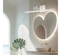 QYYZTQY Mirror Waterproof Bathroom Sconces Rotatable Acrylic/Iron Wall Minimalist Long Indoor Decorative for Living Room Bedroom Corridor (62cm,Black Neutral Light)