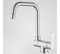 QYYZTQY Mixer Faucet Folding Inside Window Faucets Brass Hot and Cold Dual Mode Nozzle 360° Rotation Kitchen Sink Faucet-Black