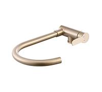 QYYZTQY Mixer Tap Folding Inside Window Taps Stainless Steel Wire Drawing Gold Sink Rotation Hot and Cold Kitchen Faucet A