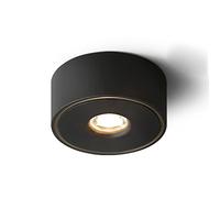 QYYZTQY Mounted spotlights, led Round no Main Lights, Ceiling Living Room Lights, Ultra-Thin spotlights, Room and Bedroom Ceiling spotlights (Color : Black, Size : Warm Light)
