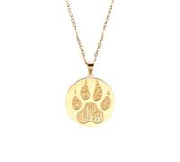 QYYZTQY Necklace For Women and Men, 925 Sterling Silver Dog Cat Paw Claw Pendant Necklace Lovely Animal Paw Footprint Necklace, Paw Necklace For Women, Charms