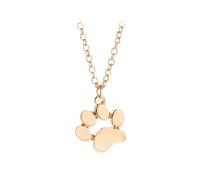 QYYZTQY Necklace For Women and Men, 925 Sterling Silver Hollow Pet s Necklaces Dog Cat Lover Pet Heart Puppy Memorial Charm Necklace Animal Lover, Paw Necklace