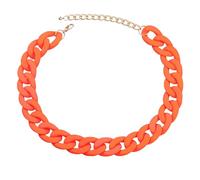 QYYZTQY Necklace For Women and Men, Fluorescent Color Chain Necklace Bohemian Vintage Thick Chain Choker Beach, Jewelry For Glow Party, Necklaces For Glow Party, Necklaces