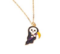 QYYZTQY Necklace For Women and Men, Funny Cat Pumpkin Witch Halloween Charm Necklace, Band Necklace, Scream Necklace Face, BC Necklace