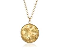 QYYZTQY Necklace For Women, Summer Necklaces Eye Heart Pendant Chain Choker Vintage, Sun and Moon Necklace, Necklace Sun and Moon