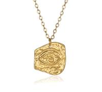 QYYZTQY Necklace For Women, Summer Necklaces Eye Heart Pendant Chain Choker Vintage, Sun and Moon Necklace, Necklace Sun and Moon