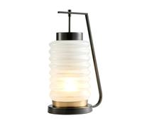 QYYZTQY New Chinese Creative Glass Desk Lamp Living Room Bedroom Bedside Desk Lamp Children's Room Study Room Writing Desk Reading Table Lamp College Dormitory Apartment Office Lighting Fixture