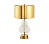 QYYZTQY New Creative Glass Desk Light Postmodern Designer Desk Lamp for Bedside Bedroom Living Room Study Tea House Table Lamp Workbench Office Dormitory Decoration Lighting Fixture
