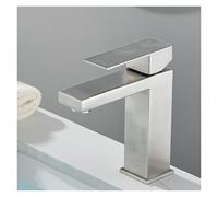 QYYZTQY Nickel Countertop Mounted Hot Cold Water Mixing Faucet for Tub/Sink Single Hole Crane Kitchen Bathroom Fixture & Stylish