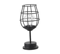 QYYZTQY Night Light Wire Basket Lamp Upholstery Trim Indoor Bedside Light Desktop Decor Steampunk Table Lamp Steampunk Decor Iron Night Lamp Nordic Desk Lamp Wrought Iron Led